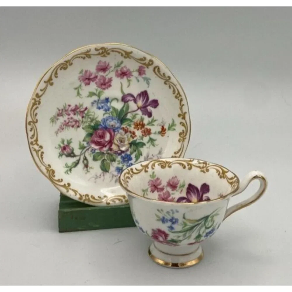 Royal Albert Nosegay Demitasse Coffee‎ Cup & Saucer Set (s) Flowers